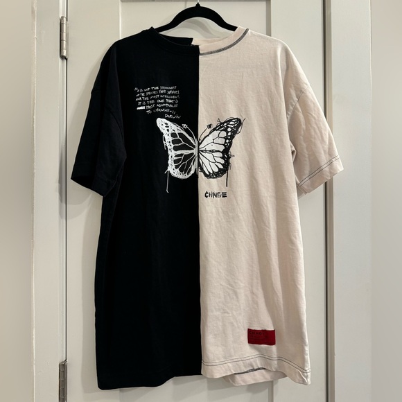 CHNGE oversized Darwin change butterfly tee - Picture 1 of 8